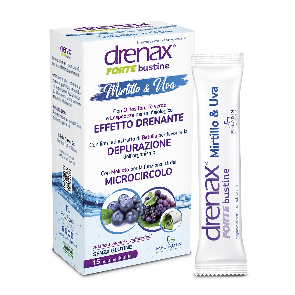 Drenax Stick Pack Mirtillo