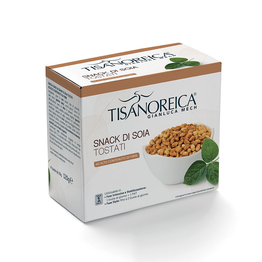 Tisanoreica Snack di soia tostati (4x30g)