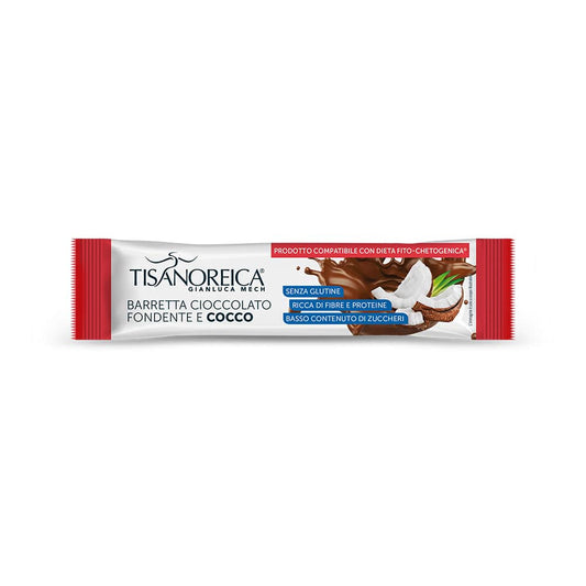 Tisanoreica Barretta Cioccolato Fondente e Cocco (1x35g)